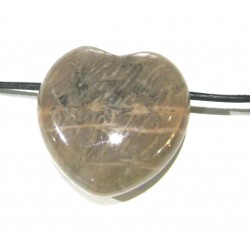 Herz gebohrt Mondstein 30 mm