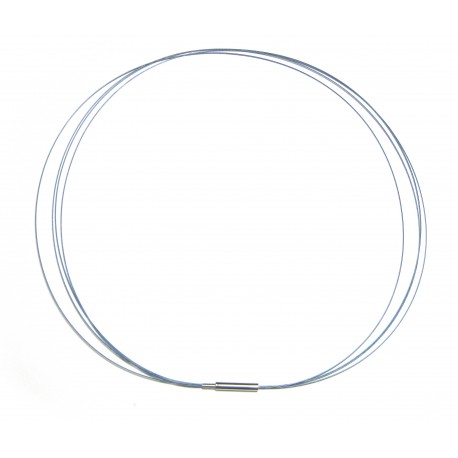 Stahlreif marine 2 mm 50 cm mehrere dünne Kordeln Dreh-Verschluß