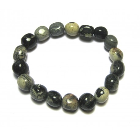 Nugget-Armband klein Jaspis Silverleaf