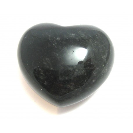 Herz Obsidian schwarz 45 mm bauchig