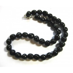 Nugget-Kette Turmalin schwarz A 45 cm