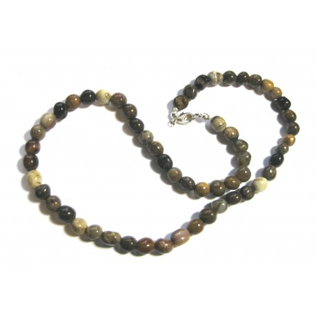 Nugget-Kette versteinertes Holz