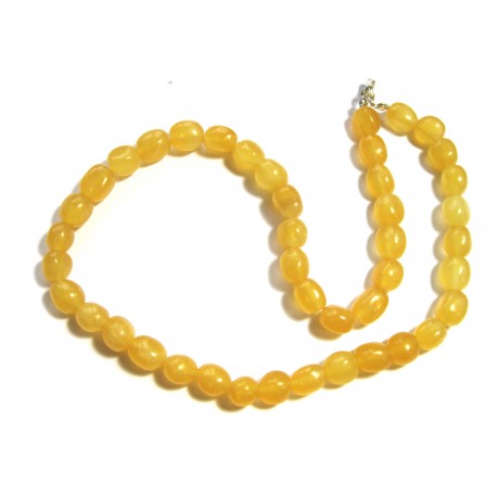 Nugget-Kette Calcit orange A 47-48 cm