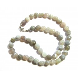 Nugget-Kette Achat grau