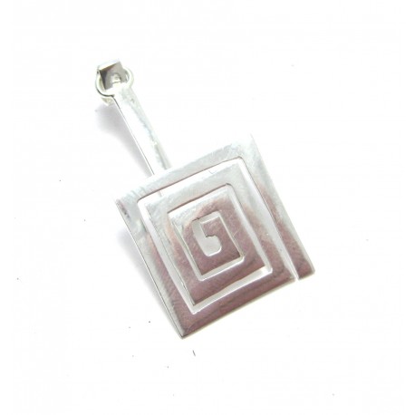 Donut-Spirale Quadratisch Silber klein 30 mm