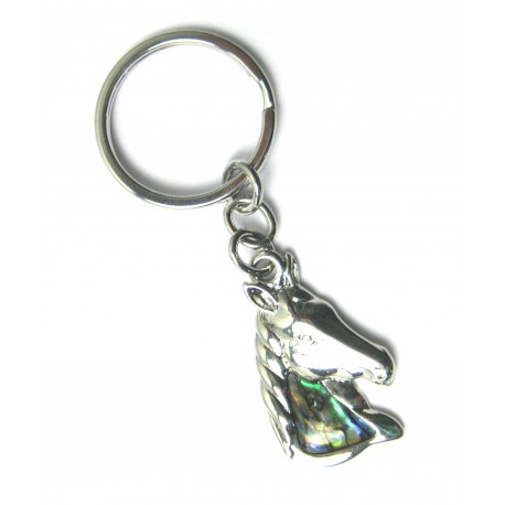 Schlüsselanhänger Pferdekopf Pauamuschel