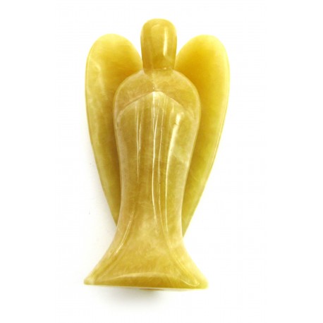 Engel 15 cm beleuchtbar Calcit orange