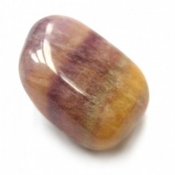 Trommelstein Fluorit B mit gelb 100 g