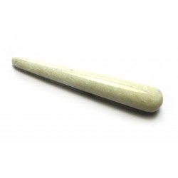Massagegriffel Calcit weiß ca. 10 cm