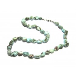 Nugget-Kette Larimar 40-42 cm