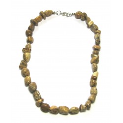 Nugget-Kette Marmor Landschafts- B 45 cm