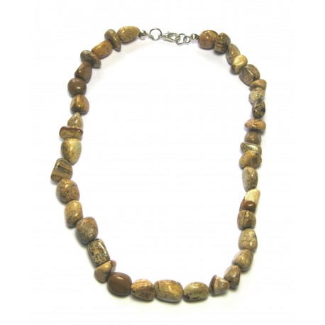 Nugget-Kette Marmor Landschafts- B 45 cm