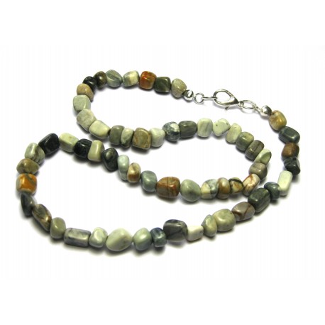 Nugget-Kette Marmor Picasso matt 45 cm