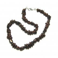Nugget-Kette Obsidian Mahagoni 45 cm