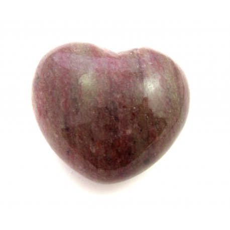 Herz Piemontit-Quarz 45 mm bauchig