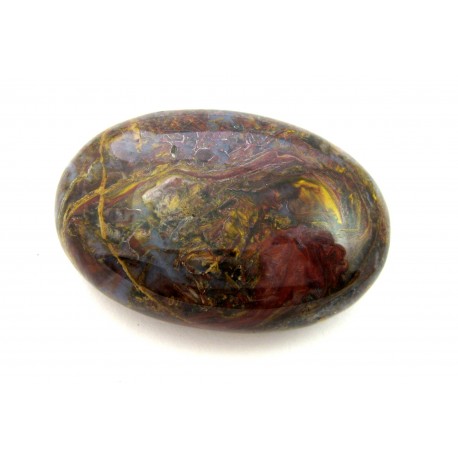 Linsenstein Pietersit-Quarz 3 x 4,5 cm