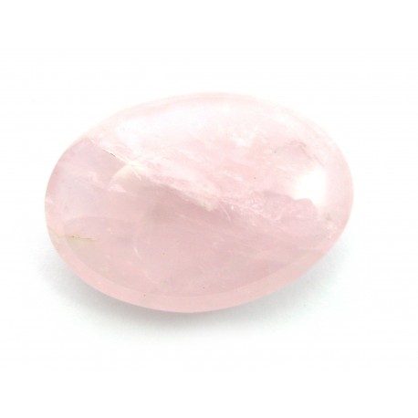 Linsenstein Rosenquarz extra 3 x 4,5 cm