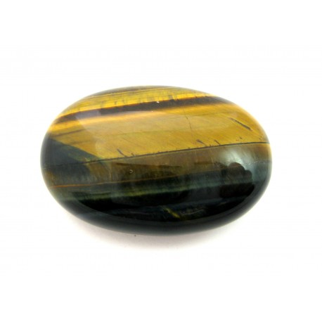 Linsenstein Tigerauge 3 x 4,5 cm