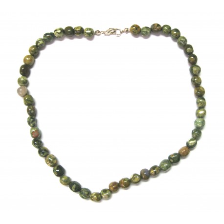 Nugget-Kette Rhyolith Augen- A 47-48 cm