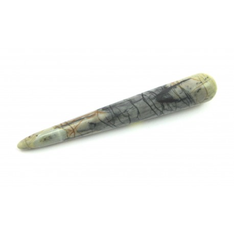 Massagegriffel Marmor Picasso ca. 10 cm