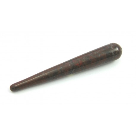 Massagegriffel Jaspis Brekzie ca. 10 cm
