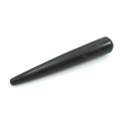 Massagegriffel Turmalin schwarz stabilisiert ca. 10 cm
