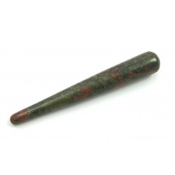 Massagegriffel Epidot Unakit ca. 10 cm