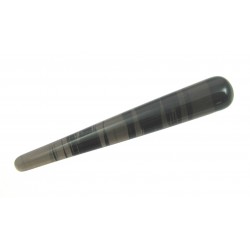 Massagegriffel Obsidian Lamellen ca. 10 cm