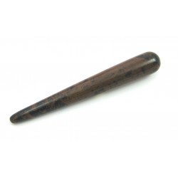 Massagegriffel Obsidian Mahagoni ca. 10 cm