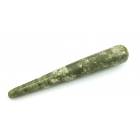 Massagegriffel Epidot grün ca. 10 cm