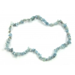 Splitterkette Aquamarin 45 cm