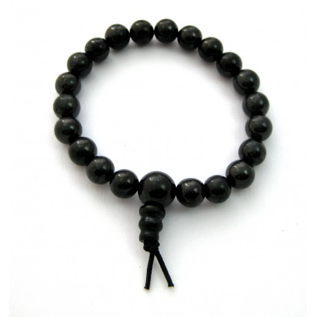 Kraft-Armband Schungit (Steinkohle) stabilisiert