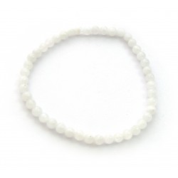 Kugel-Armband Labradorit weiß 4 mm
