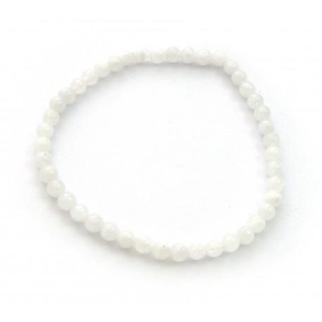 Kugel-Armband Labradorit weiß 4 mm