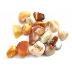 Trommelstein Opal weiß-orange-rötlich 500 g