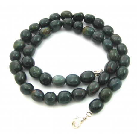 Nugget-Kette Heliotrop 47-48 cm