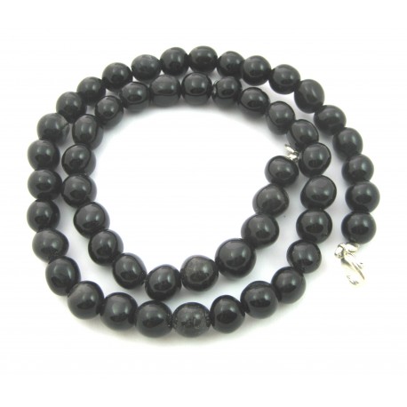 Nugget-Kette Onyx (gefärbt) 47-48 cm