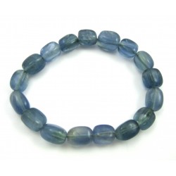 Nugget-Armband klein Fluorit blau