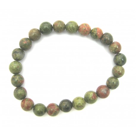 Kugel-Armband Epidot Unakit 10 mm