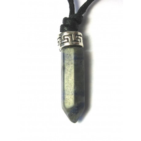 Stift-Anhänger Spitze poliert 2,8 cm Sodalith VE 6 Stück