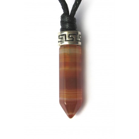 Stift-Anhänger Spitze poliert 2,8 cm Carneol (erhitzt) VE 6 Stück