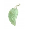 Anhänger Engels-Flügel Aventurinquarz grün 3 cm mit Metall-Öse