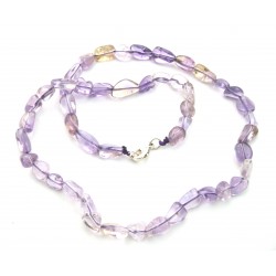 Nugget-Kette Ametrin fein