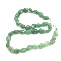 Nugget-Kette Aventurinquarz grün B