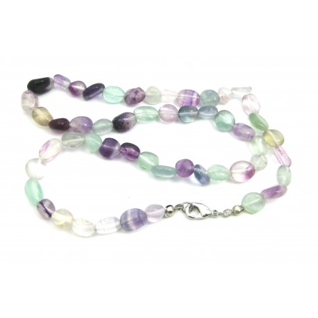 Nugget-Kette Fluorit fein