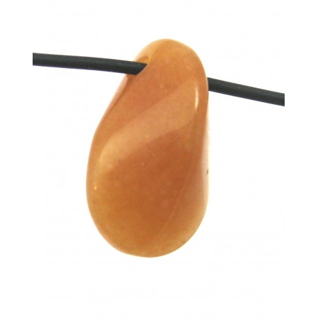 Lebensstein gebohrt 2 cm Quarz orange