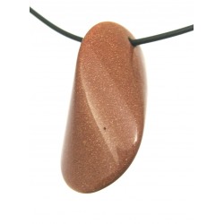 Lebensstein gebohrt 3 cm Quarz orange