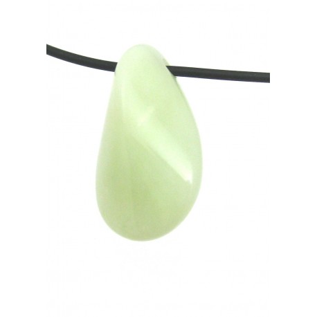 Lebensstein gebohrt 3 cm Serpentin grün