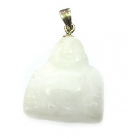 Buddha 2 cm Metallöse Schneequarz