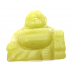Buddha 3,5 cm Serpentin limone